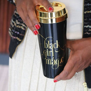 Black Girl Magic - Gold Lid Travel Mug