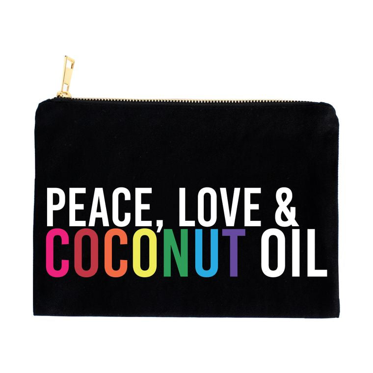 Peace Love Coconut Oil :: Makeup Bag